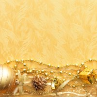 *** Gold Christmas decoration ***