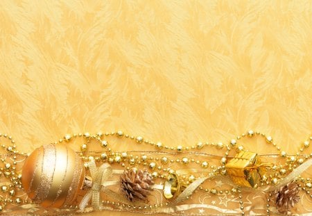 *** Gold Christmas decoration *** - decoration, merry, happy, gold, hope, wishes, christmas