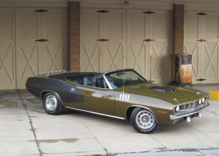 1971 Plymouth Cuda Convertible - cuda, plymouth, car, muscle car