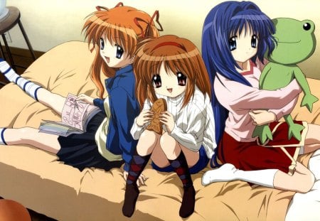 Friends - nayuki, ayu, anime, makoto, kanon