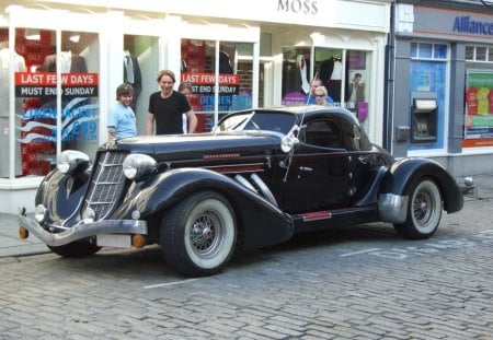 Black Beauty - old time car, old car, beauty, cars, black