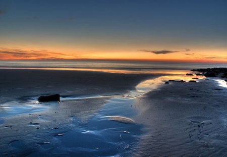 Overtime - calm, nature, blue, sea, sky