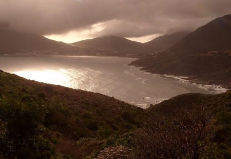 Over the bay - brown, nature