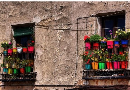 dos balcones - flowers, balcones