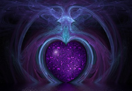 Purple Heart - decore, art, jewel