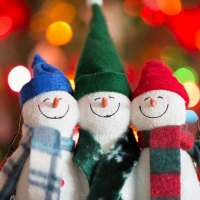 *** Cute colorful snowmen ***