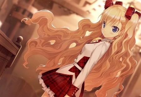 school days - anime, girl, blonde, manga