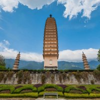 the three towers of dali yunnan china