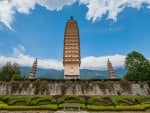 the three towers of dali yunnan china