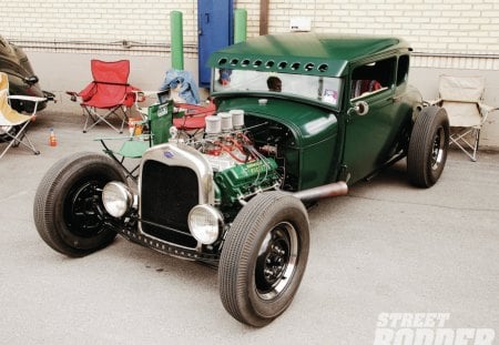 29 Ford - ford, 1929, green, classic