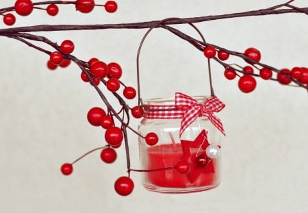 *** Beautiful Christmas decoration in red *** - happy, happines, holidays, wishes, christmas, decoration, best, merry, hope