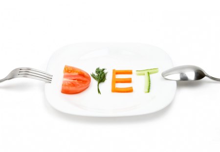 *** You are on a diet too ? *** - white, vegetables, greens, food, plate