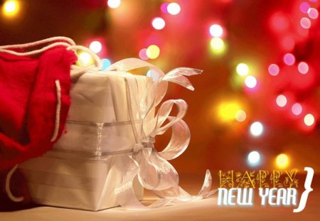 Happy New Year - holiday, bright background, happy new year, gifting, light, joy