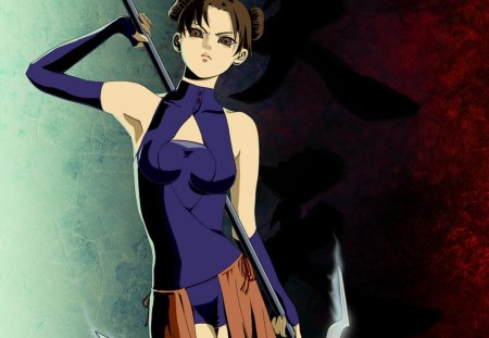 The Weapon Specialist - female, girl, tenten, naruto shippuden, anime, weapon, kunoichi