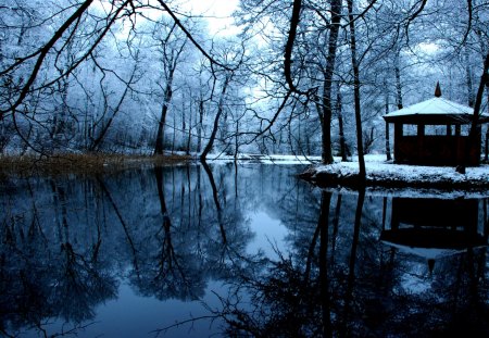 WINTER VIEW - structure, winter, season, view