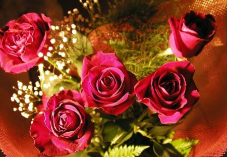 Roses - red, pretty, beautiful, flowers, bouquet, fresh, roses, nice, gift, lovely