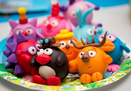 Yummy Figurines - sweets, funny, photography, yummy, figurines, abstract, colorful