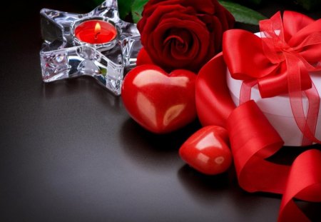 lovely-christmas - love, gift, rose, christmas