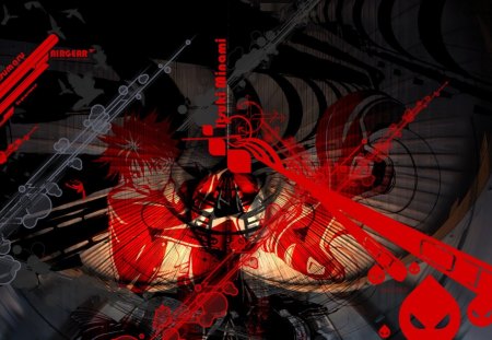 Air Gear - black, air gear, cant think of a fourth, red