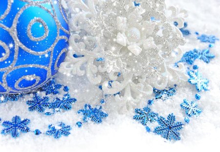 Blue Christmas - new year, beauty, xmas, happy holidays, magic, photography, magic christmas, christmas decoration, balls, pretty, decorations, holiday, ball, lovely, christmas, happy new year, christmas balls, holidays, merry christmas, beautiful, decoration