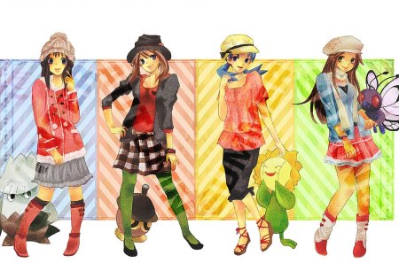 Pokemon - girl, anime, cartoon, pokemon