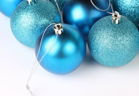 Christmas Balls - decoration, balls, christmas, blue