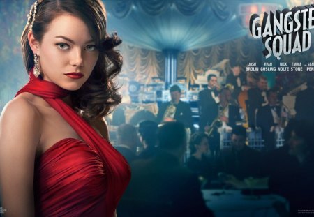 Gangster Squad with Emma Stone 2013 - 2013, fiction, gangster, movies, dark, emma stone