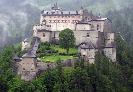 hohenwerfen castle - architecture, cool, castle, medieval