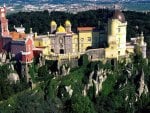 magnificent castle on a hill in lisbon