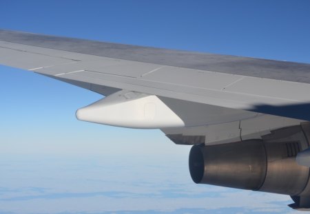 Aircraft wing - aircraft, flying, sky, photography