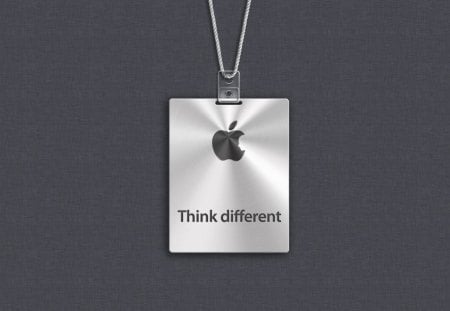 Apple - different, apple, tech, think