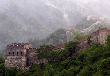 Great Wall of China - great, china, mountain, wall