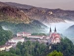 superb monastery at covadonga spain