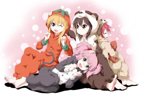 YuruYuri♪♪ - chinatsu, manga, anime, akarin, kyoko, yui