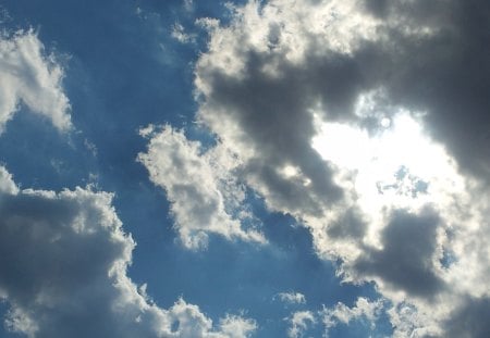 Sky - grey, white, blue, cloud, sky