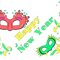 New Year Masks 1