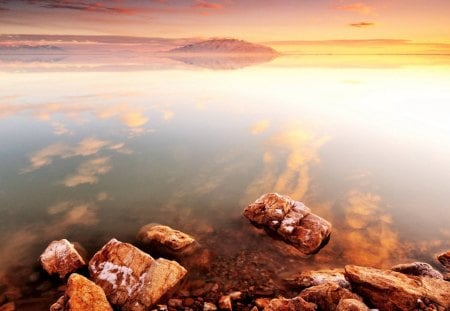 Lake - sky, lake, nature, clouds