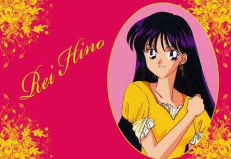 Rei Hino - female, girl, bishoujo senshi sailor moon, sailor mars, long hair, anime girl, black hair, sailor moon, rei hino, anime, cute