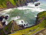 amazing steps on a coastal cliff