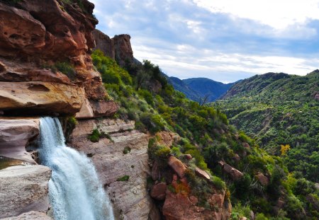 natural waterfalls - hd wallpaper, hd, nature, natural waterfalls