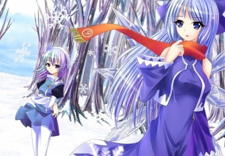 Silver Forest - touhou, letty whiterock, video game, anime, cirno, manga