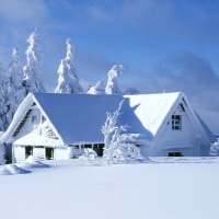 snowed in house