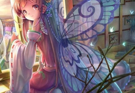 Touhou - wings, video game, anime, hakurei reimu, manga