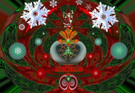 Christmas 36 - eye candy, collage, 3d, fractal, abstract