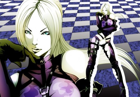 Nina - anime, camo, blonde, tekken, fighting, glove, ttt2, tournament, strap, williams, nina