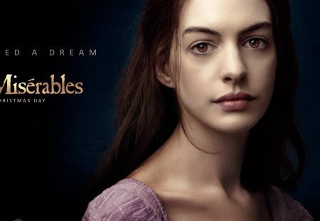 Anne Hathaway / Fantine - actresses, models, people, fantine, les miserables, entertainment, beautiful, anne hathaway, movies, celebrity