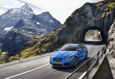 Jaguar XFR-S 2014 Out Tunnel - nice, sport, race, speed, cars, jaguar