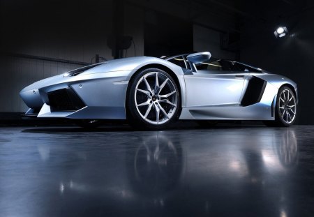 Lamborghini Aventador LP700-4 Roadster 2014 From Ground - speed, luxury, sports car, nice, lamborghini, cool, race