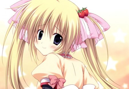 Anime - anime, long hair, blush, cute