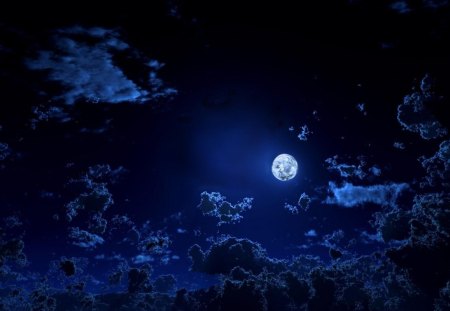 MOONLIT SKY - Sky & Nature Background Wallpapers on Desktop Nexus ...